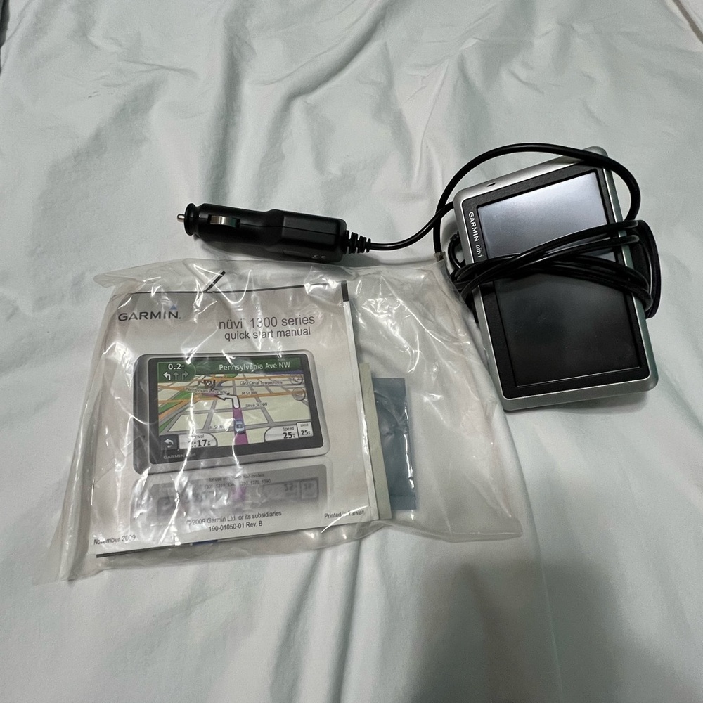 Garmin GPS with Black and Silver Design